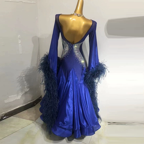 Импортная жемчужная пряжа национальная стандартная танцевальная юбка для соревнований вальс