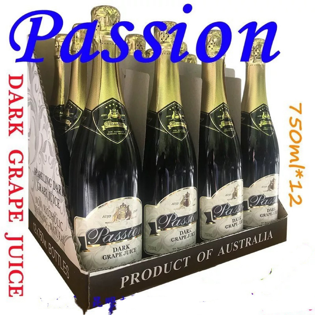芭翠提纯黑葡萄汁原装整件12瓶x750ml澳洲原瓶进口