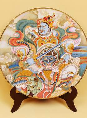 入户玄关摆台诗翼掐丝珐琅彩中式