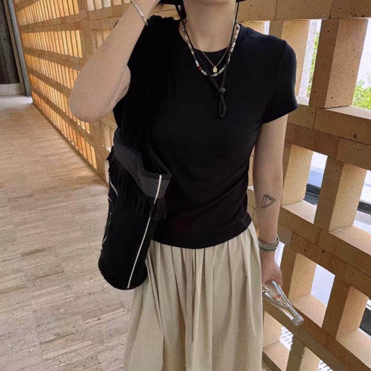 【面膜T】轻薄高弹男女款圆领短袖T恤