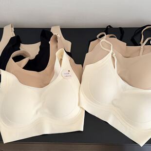 自留无尺码 小奶皮无痕舒适吊带背心文胸 云感果冻bra
