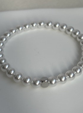 AYOUNG强光正圆珍珠手链4/5mm