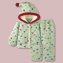 〖叮～〗情侣睡衣女款冬季加厚珊瑚绒保暖可爱几何卡通家居服男生