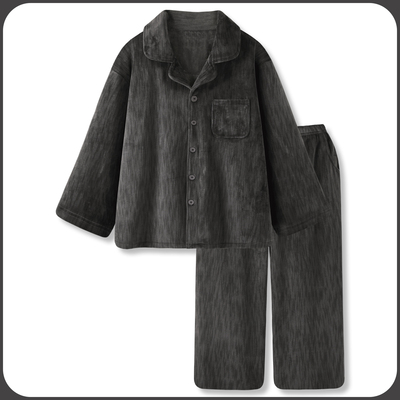 男款睡衣春秋冬季薄绒保暖家居服