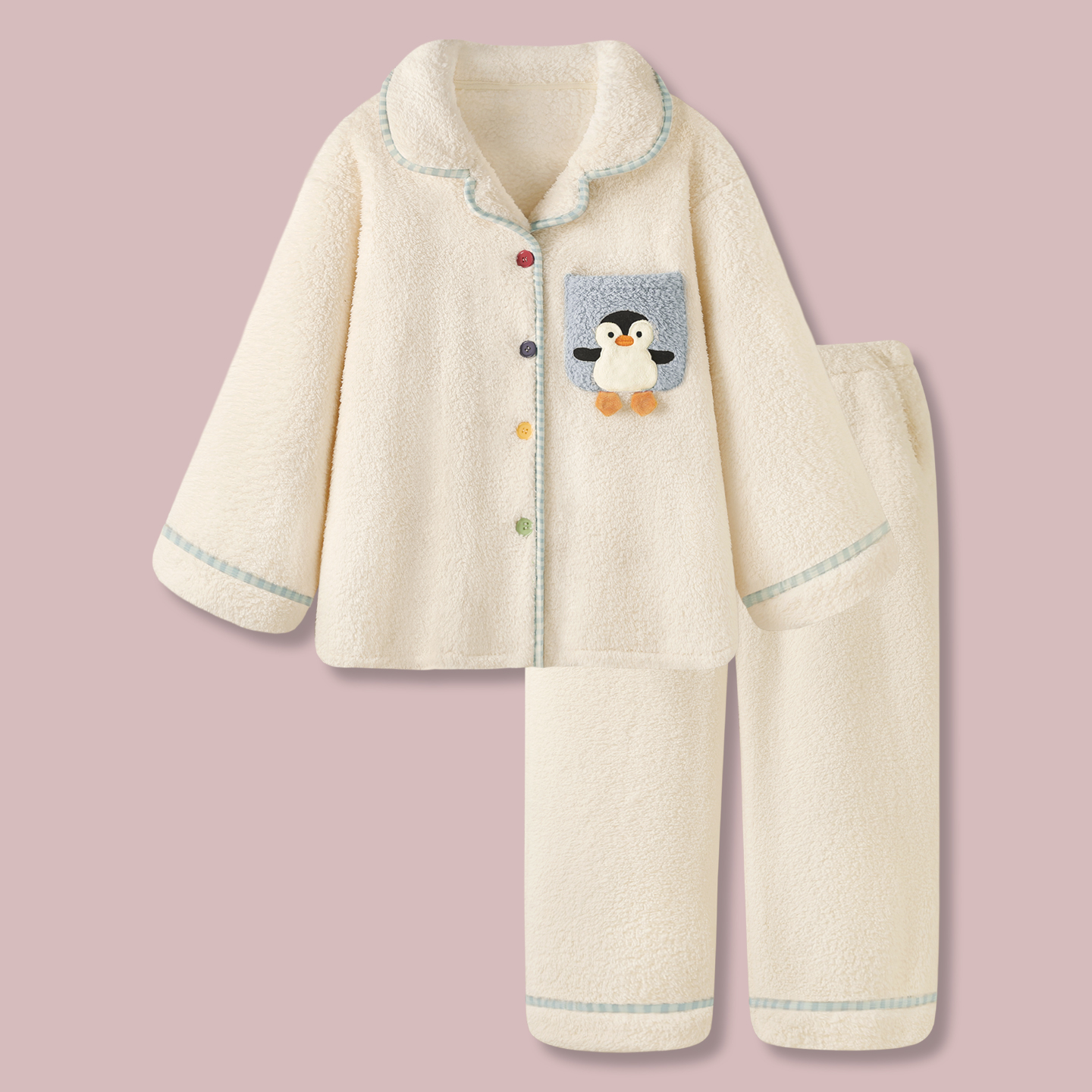 『企鹅部落』睡衣女秋冬长袖加绒