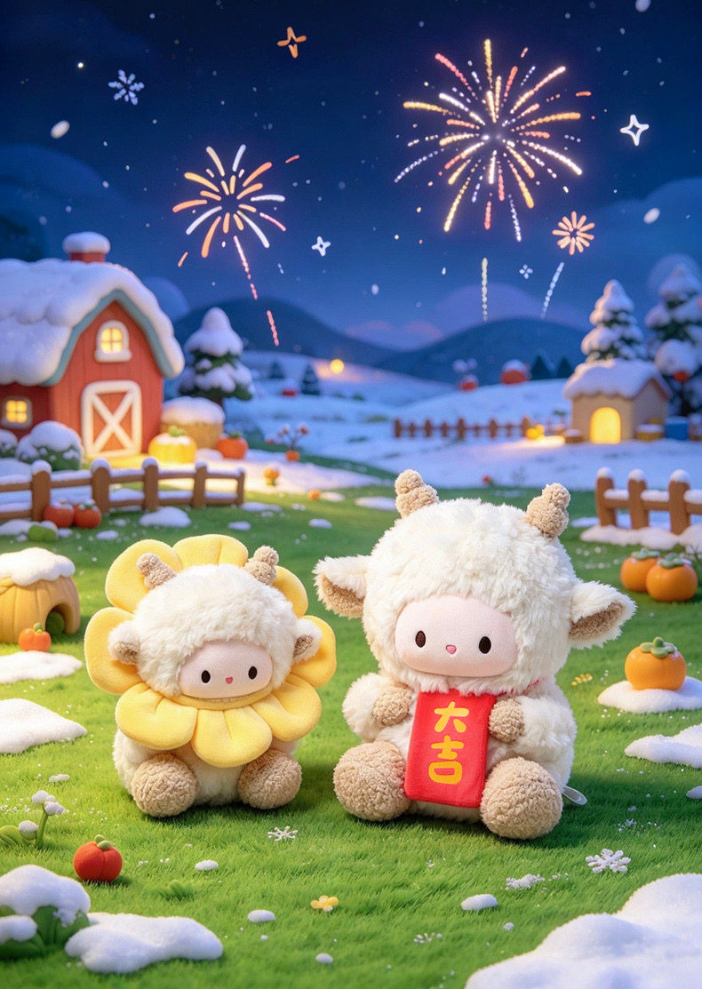 可爱小羊公仔毛绒玩具玩偶抱枕布娃娃送女生日礼物儿童女友闺蜜