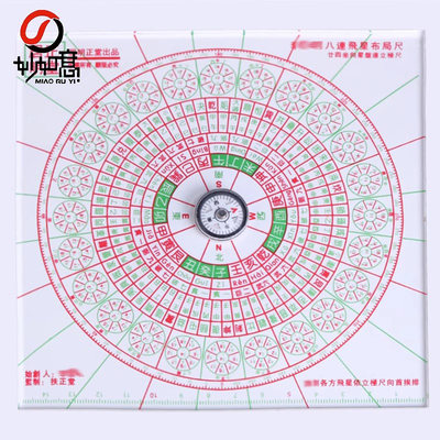 如妙意 李居明八运玄空飞星布局尺 全自动飞星布局盘勘测罗盘用品