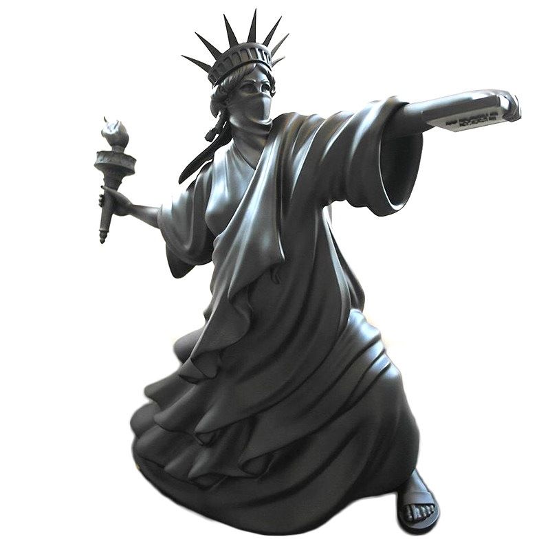 自由女神扔火炬雕塑ins家居摆件网红潮流装饰网红美式风艺术送礼