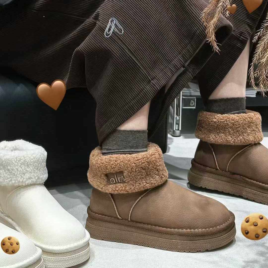 羊毛内里加厚雪地靴保暖羊羔毛