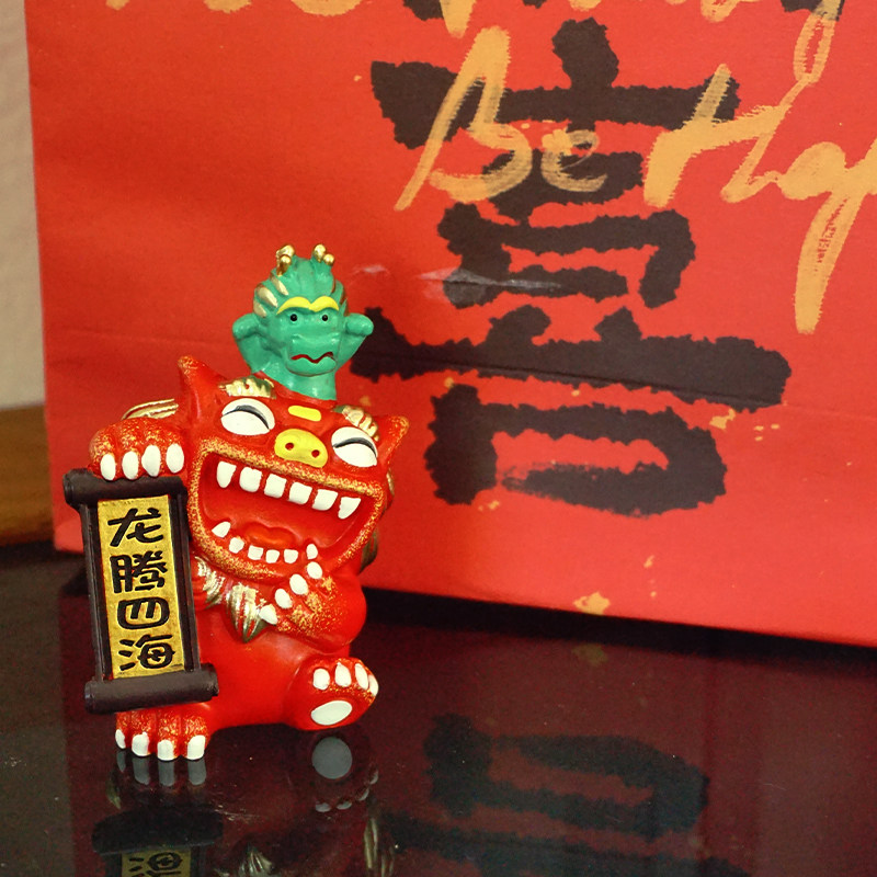 狮三百|十二生肖 桌面装饰摆件国潮可爱创意狮子新年国风独家送礼