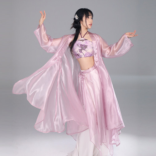 华丽独秀古典舞纱衣舞蹈服套装古风爵士飘逸显瘦仙气中国舞演出服