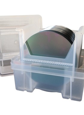 晶圆硅片盒1至12英寸晶舟盒LED盒透明花蓝运输盒cassette现货闪发