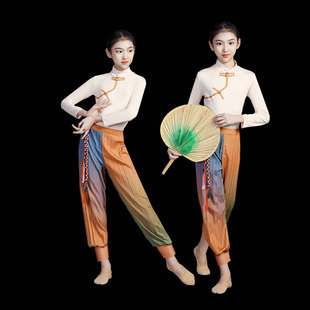 儿童风吹稻花香演出服少儿红色记忆经典舞蹈致敬袁隆平现代舞群舞