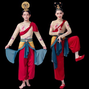 古典舞石壁绝响敦煌舞蹈男女演出同款群舞千手观音纸扇书生演出