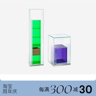 现货意大利进口Glas Boxinbox彩色玻璃储物柜收纳整理盒子 Italia