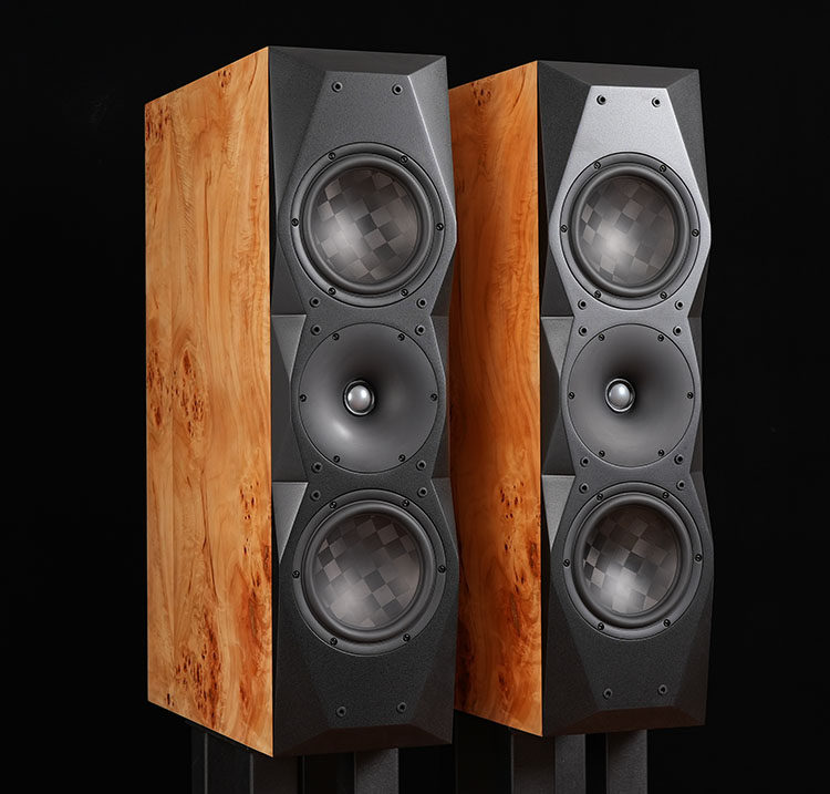 火狼电声 71.1D 双7寸哑铃式2分频发烧音箱  碳纤维低音 铍膜高音