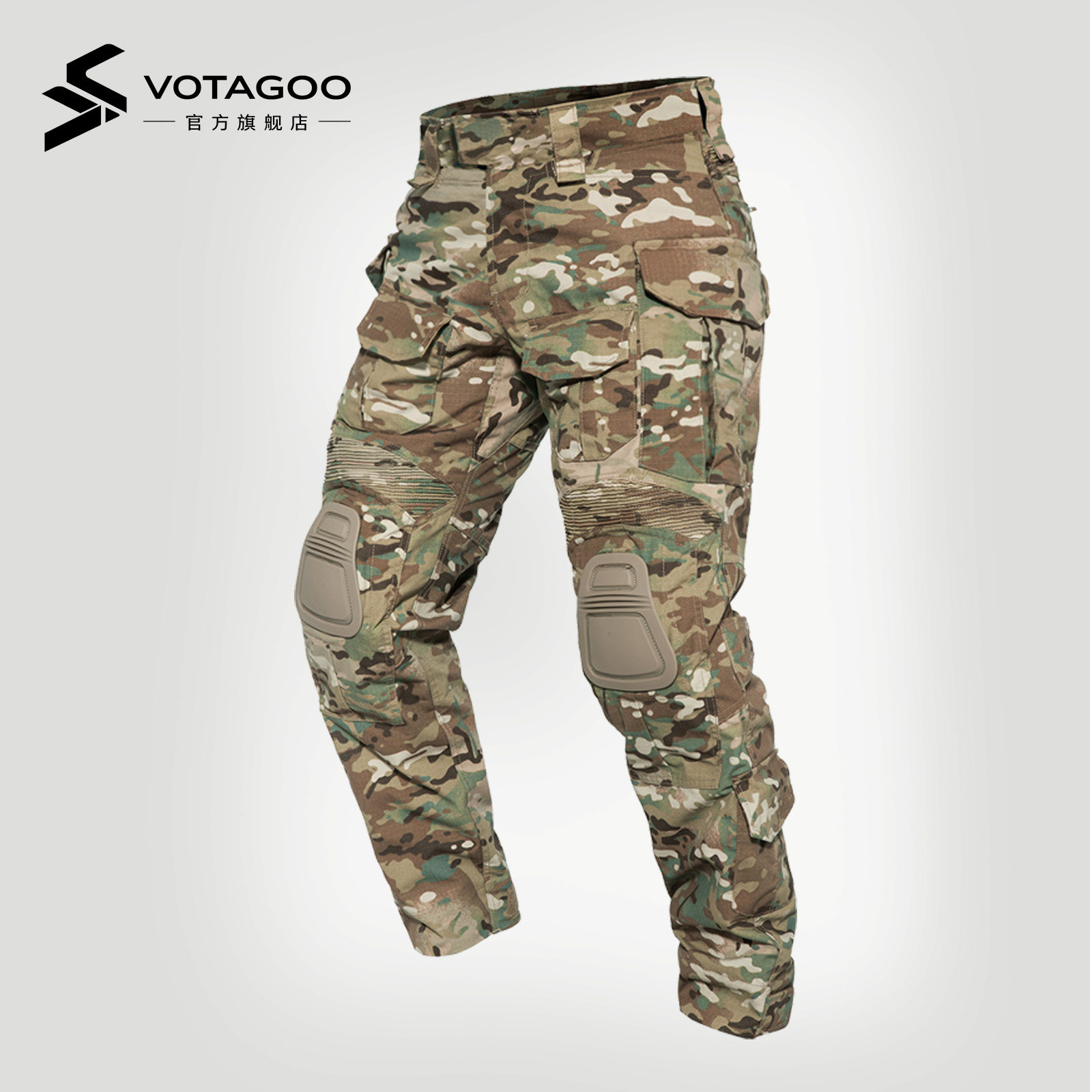 VOTAGOO 新版G3战术裤 户外作训裤战斗裤男战术长裤蛙服裤 含护膝
