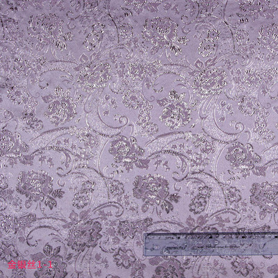 7色暗纹富贵提花金丝银丝提花布