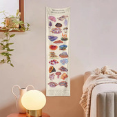 波西米亚太阳花卉挂毯曼陀罗花卉蘑菇挂毯外贸跨境挂毯定制