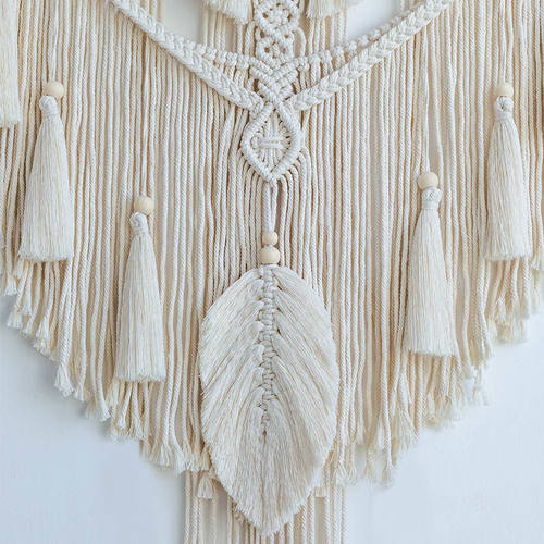 手工挂毯ins编织棉绳diy材料包壁挂沙发背景床头玄关装饰婚礼布景