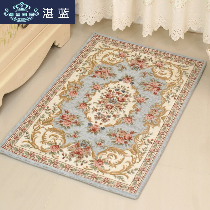 欧式地中海客厅地毯 卧室床沿毯 防滑门垫 茶几地垫