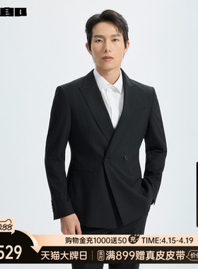 【商场同款】利郎双排扣西服套装男士条纹2026春季西装26CXF131SA