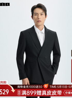 【商场同款】利郎双排扣西服套装男士条纹2026春季西装26CXF131SA
