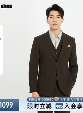 利郎官方 西服套装男士春秋款三件套西25QXF291SA