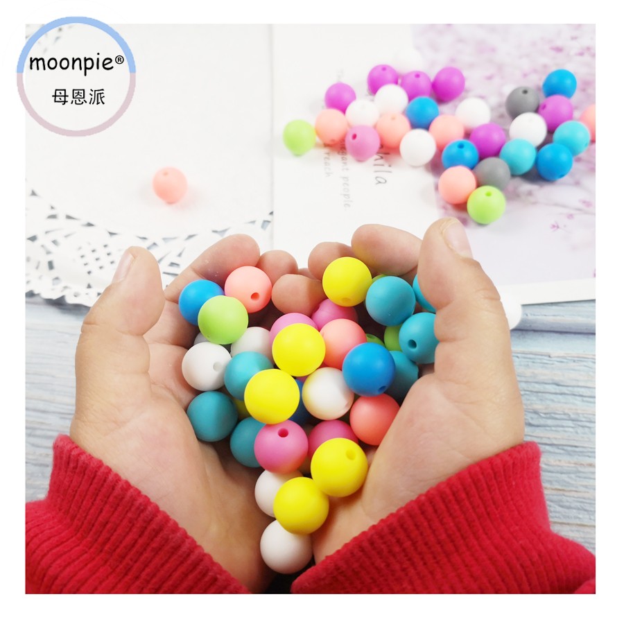 串珠手工珠子moonpie硅胶