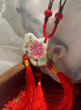 景德镇手作陶瓷吊坠项链毛衣链饰品礼物小众新中式