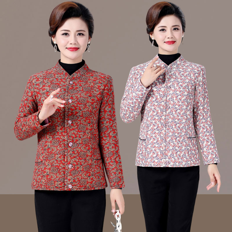 妈妈驼绒棉衣冬季加厚保暖内胆小棉袄中老年女装棉服外套40到50岁