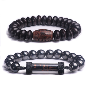 泰国佛牌 龙婆济公 马哈希拉 2567年 金丝檀木手串 手环 力泥手链