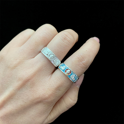 泰国佛牌龙婆瑞自身纯银戒指