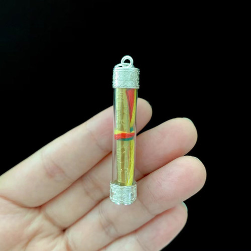 泰国佛牌泰北乌鸦塔固泰银吊坠