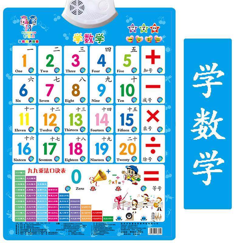 加法减九乘口诀表有声挂