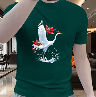 T恤潮牌夏季 半袖 新款 印花潮流男生百搭圆领衣服男款 男士 纯棉短袖