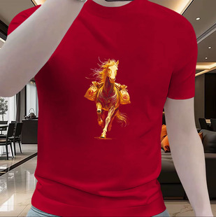 痞帅重磅男装 美式 简约街头潮流ins潮牌宽松上衣 t恤男夏季 纯棉短袖