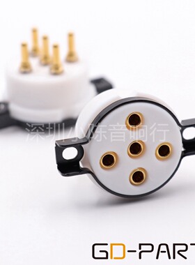 EIZZ特富龙5五脚铍铜 B5电子管管座特氟龙PX4 PX5 1064 U19 U18用