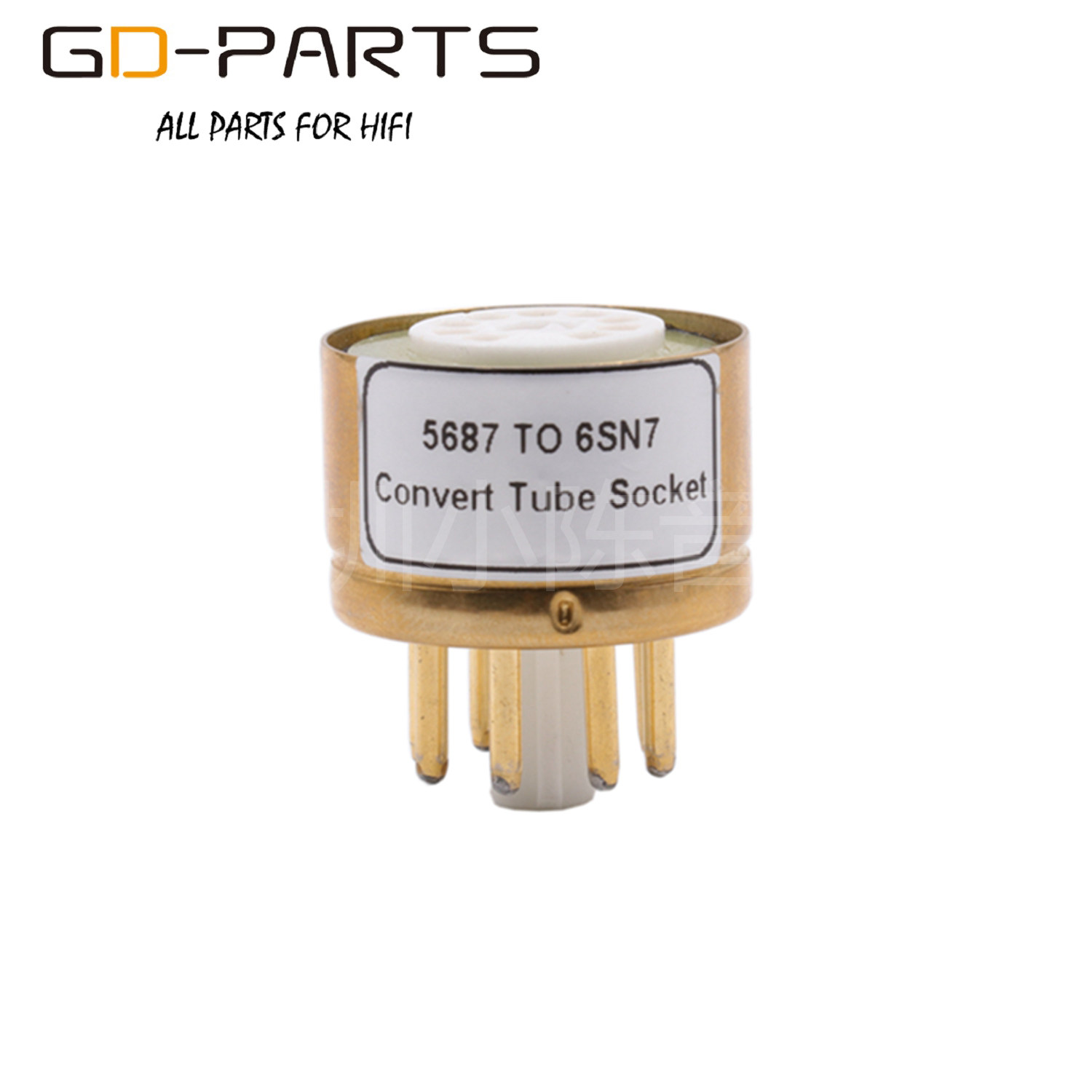 5687 转 6SN7 6N8P电子管转换座特制镀金