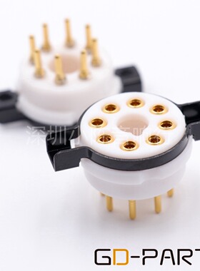 EIZZ特氟龙大8脚电子管座EL34 KT88大八脚电子管插座胆座铍铜镀金