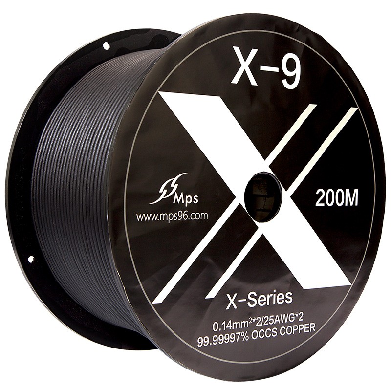 台湾MPS原装进口X-9发烧6N单晶铜镀银耳机线对录线机内音频信号线