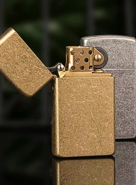 【祝融火具】窄机煤油打火机909黄铜砂轮复古防风便携小巧男礼品