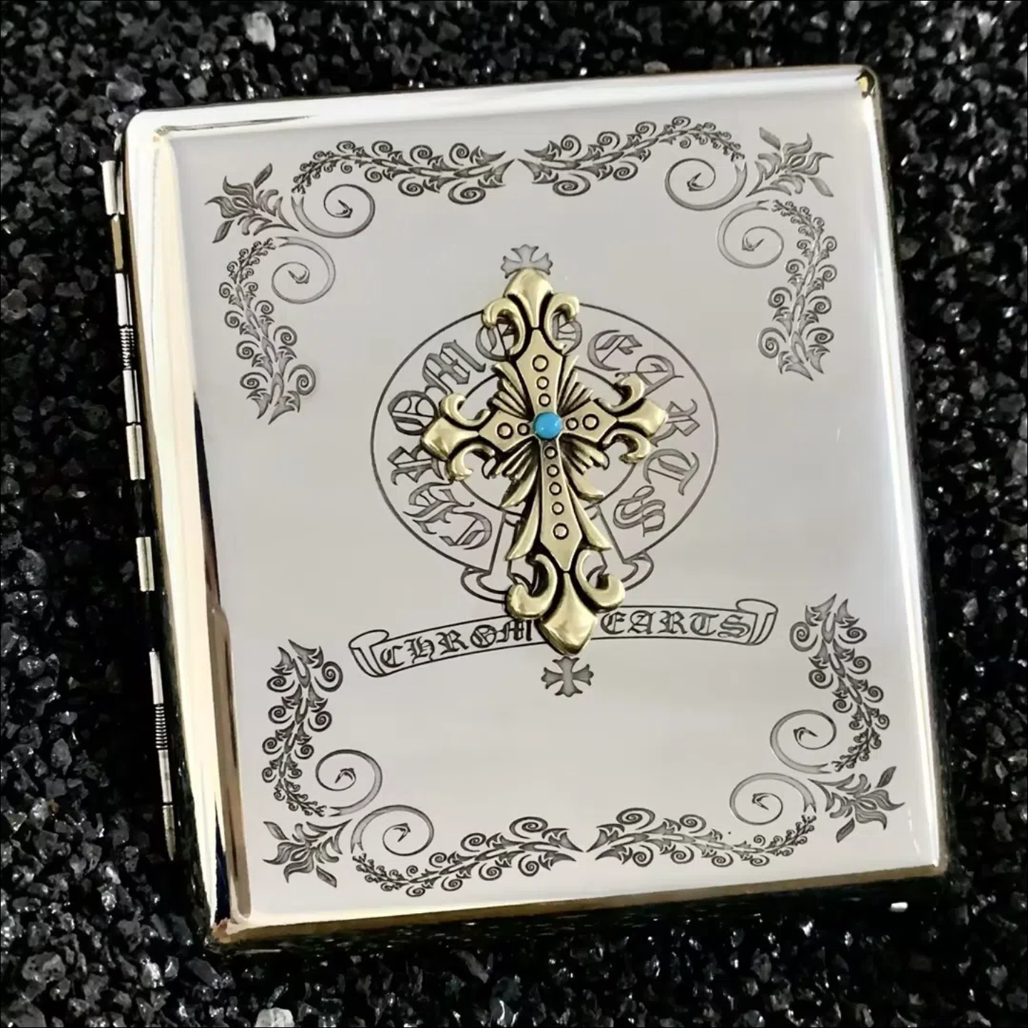 【祝融火具】绅士双枪烟盒打火机组合装外出装备激光精雕男士高档