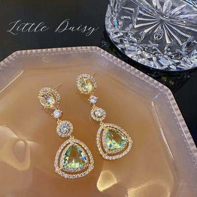 日系轻奢日韩合金女锆石