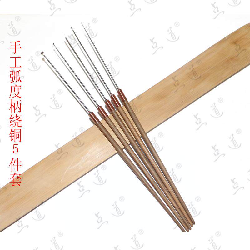 点道纯手工采耳工具耳勺耳铲起子耳钩绕铜弧度柄不锈钢精品大小号