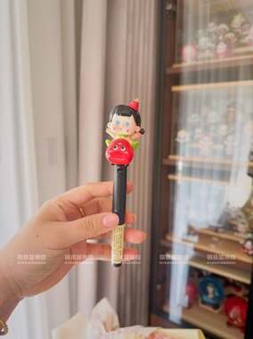 神经手作孤品 敲可爱jojos萌骑团拔盖款MJ中性笔黑色潮玩新年礼物