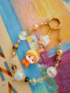 神经手工孤品crybaby哭娃可爱萌粒ins风高颜值手机链包挂件钥匙扣