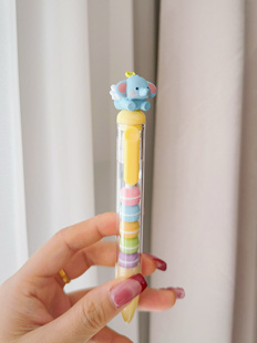 小飞象甜甜圈萌粒 神经手工现货可爱ins风高颜值中性水笔可换笔芯