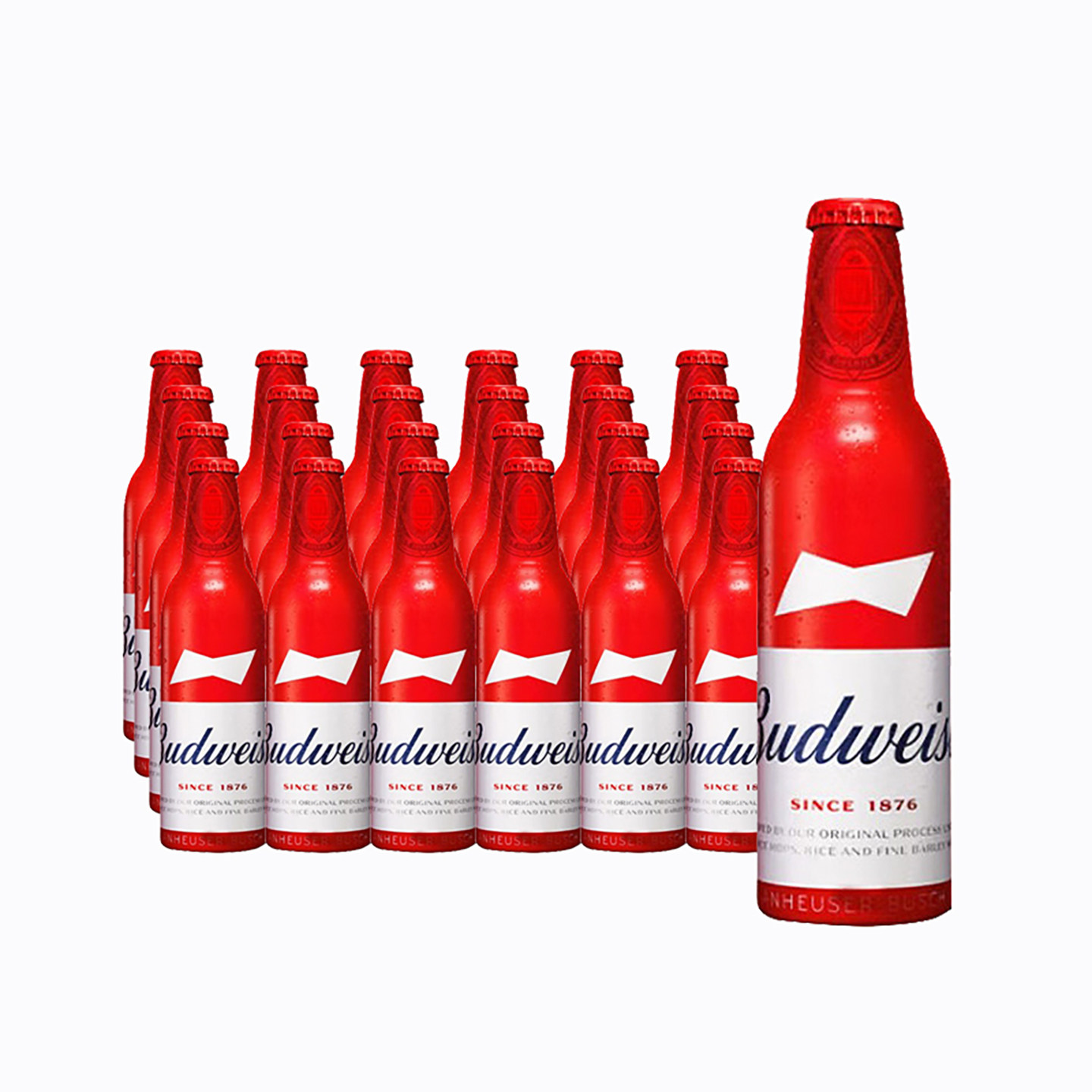 百威啤酒红色经典铝罐355ml24瓶整箱国产百威大师臻藏版拉格黄啤