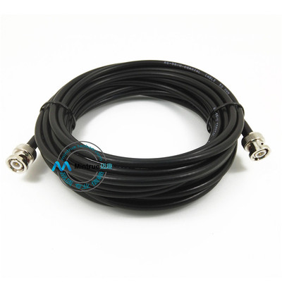 BNC-JJ公头转公头 50欧姆射频通信馈线柔性RG58 DC-4GHz低回损